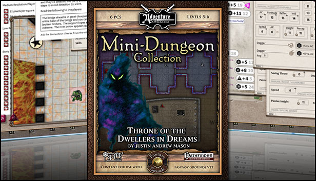 Fantasy Grounds - Mini-Dungeon #028: Throne of the Dwellers in Dreams (PFRPG) Steam capsule image