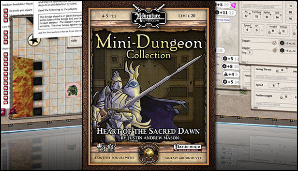 Fantasy Grounds - Mini-Dungeon #029: Heart of the Sacred Dawn (PFRPG) Steam capsule image