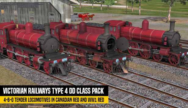 TANE DLC: Victorian Railways Type 4 DD Class Pack - Canadian Red Steam capsule image