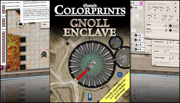 Fantasy Grounds - 0one's Colorprints #8: Gnoll Enclave (Map Pack) Steam capsule image