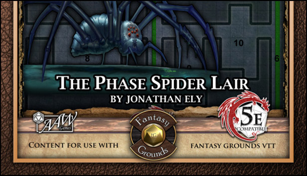 Fantasy Grounds - Mini-Dungeon #025: The Phase Spider Lair (5E) Steam capsule image