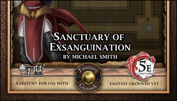 Fantasy Grounds - Mini-Dungeon #026: Sanctuary of Exsanguination (5E) Steam capsule image