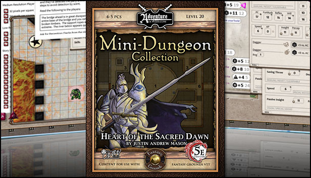 Fantasy Grounds - Mini-Dungeon #029: Heart of the Sacred Dawn (5E) Steam capsule image