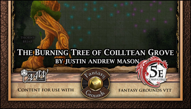Fantasy Grounds - Mini-Dungeon #030: The Burning Tree of Coilltean Grove (5E) Steam capsule image
