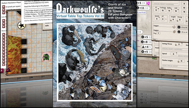 Fantasy Grounds - Darkwoulfe's Volume 30 - Giants of Ice and Stone (Token Pack) Steam capsule image