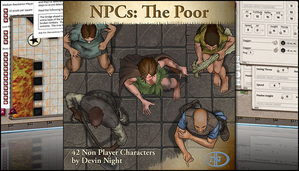 Fantasy Grounds - NPCs: The Poor (Token Pack) Steam capsule image