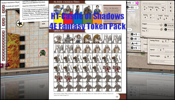 Fantasy Grounds - H1-Castle of Shadows 4E Fantasy (Token Pack) Steam capsule image