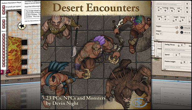 Fantasy Grounds - Desert Encounters (Token Pack) Steam capsule image