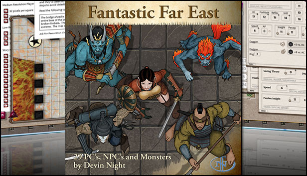Fantasy Grounds - Fantastic Far East (Token Pack) Steam capsule image