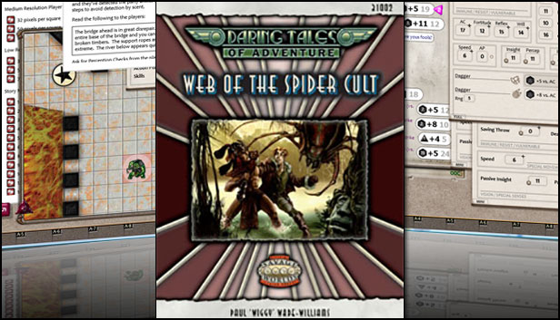 Fantasy Grounds - Daring Tales of Adventure #02 - Web of the Spider Cult (Savage Worlds) Steam capsule image