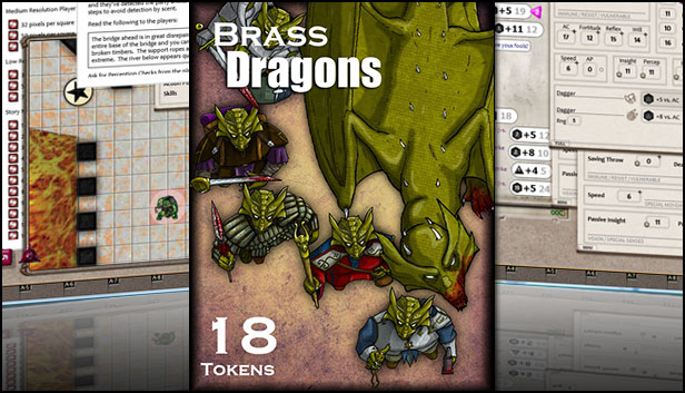 Fantasy Grounds - Brass Dragons (Token Pack) Steam capsule image