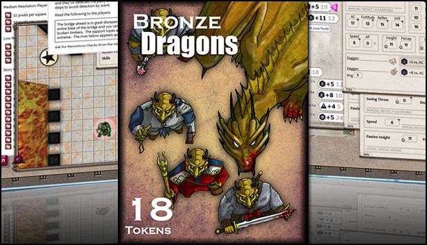Fantasy Grounds - Bronze Dragons (Token Pack) Steam capsule image