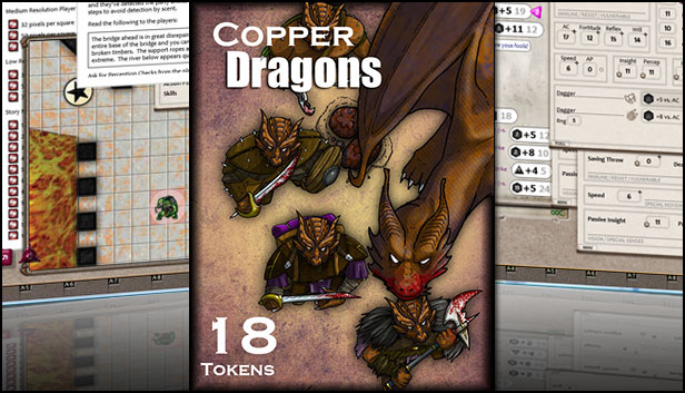 Fantasy Grounds - Copper Dragons (Token Pack) Steam capsule image