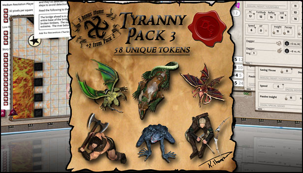 Fantasy Grounds - Ddraig Goch's Tyranny 3 (Token Pack) Steam capsule image