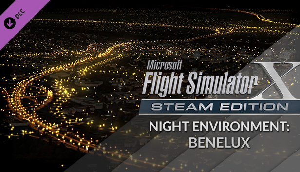 FSX Steam Edition: Night Environment Benelux Add-On Steam capsule image