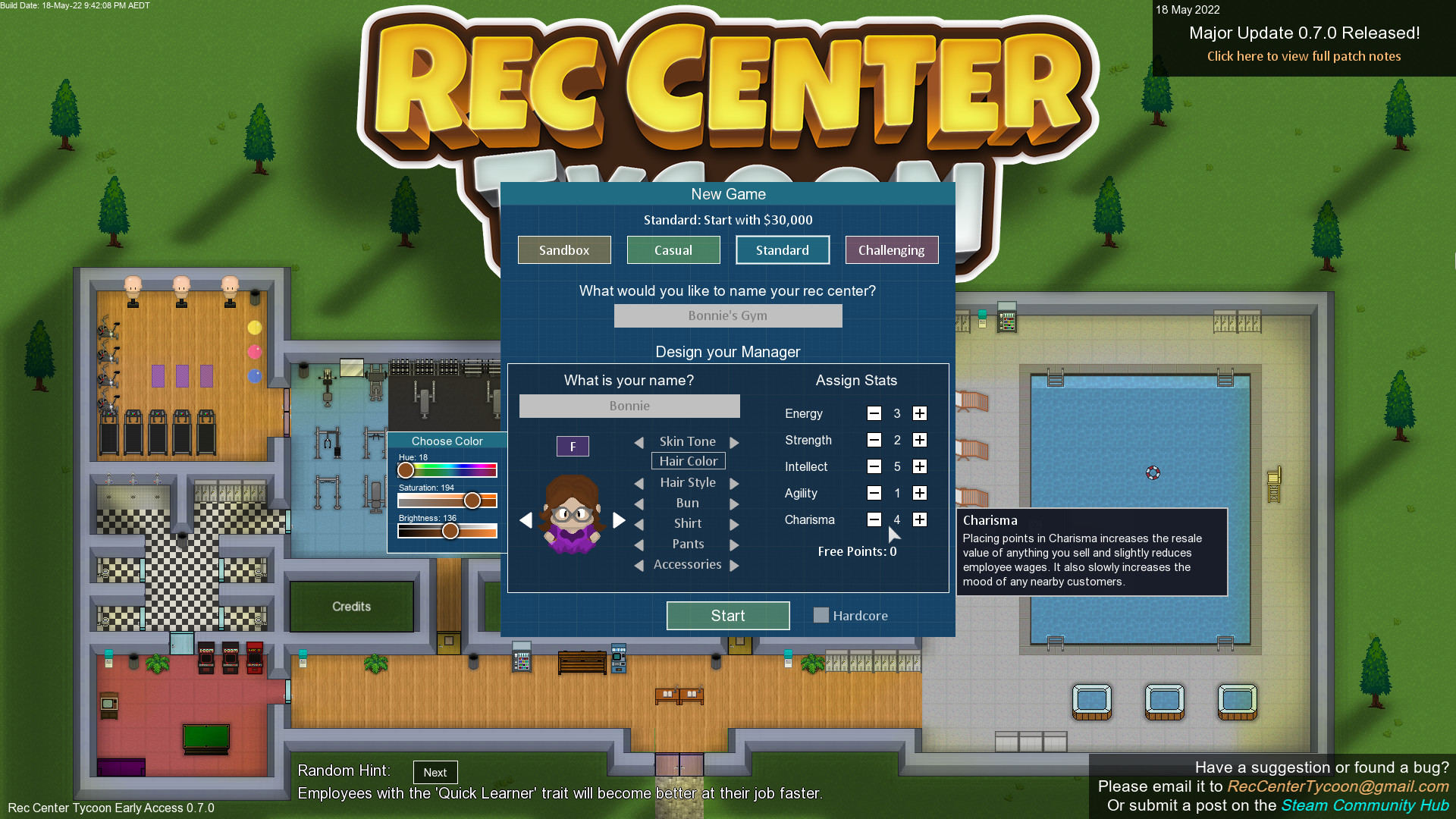 Rec Center Tycoon - Business Simulator 상품을 Steam에서 구매하고 ...