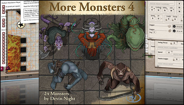 Fantasy Grounds - More Monsters 4 (Token Pack) Steam capsule image