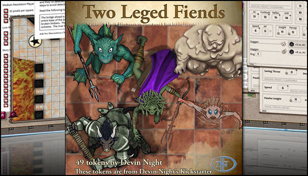 Fantasy Grounds - Two-Legged Fiends (Token Pack) Steam capsule image