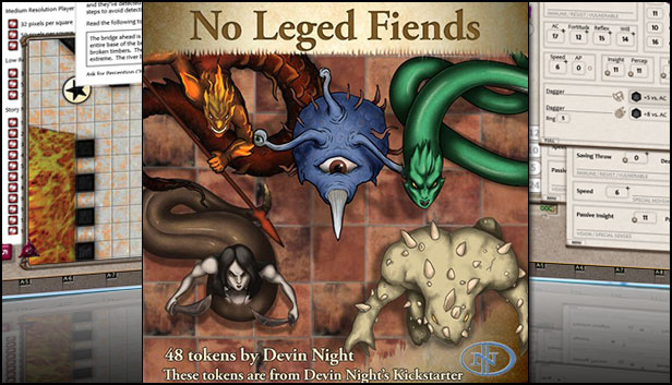 Fantasy Grounds - No Legged Fiends (Token Pack) Steam capsule image