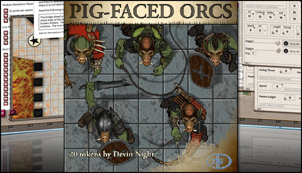 Fantasy Grounds - Pig Faced Orcs (Token Pack) Steam capsule image