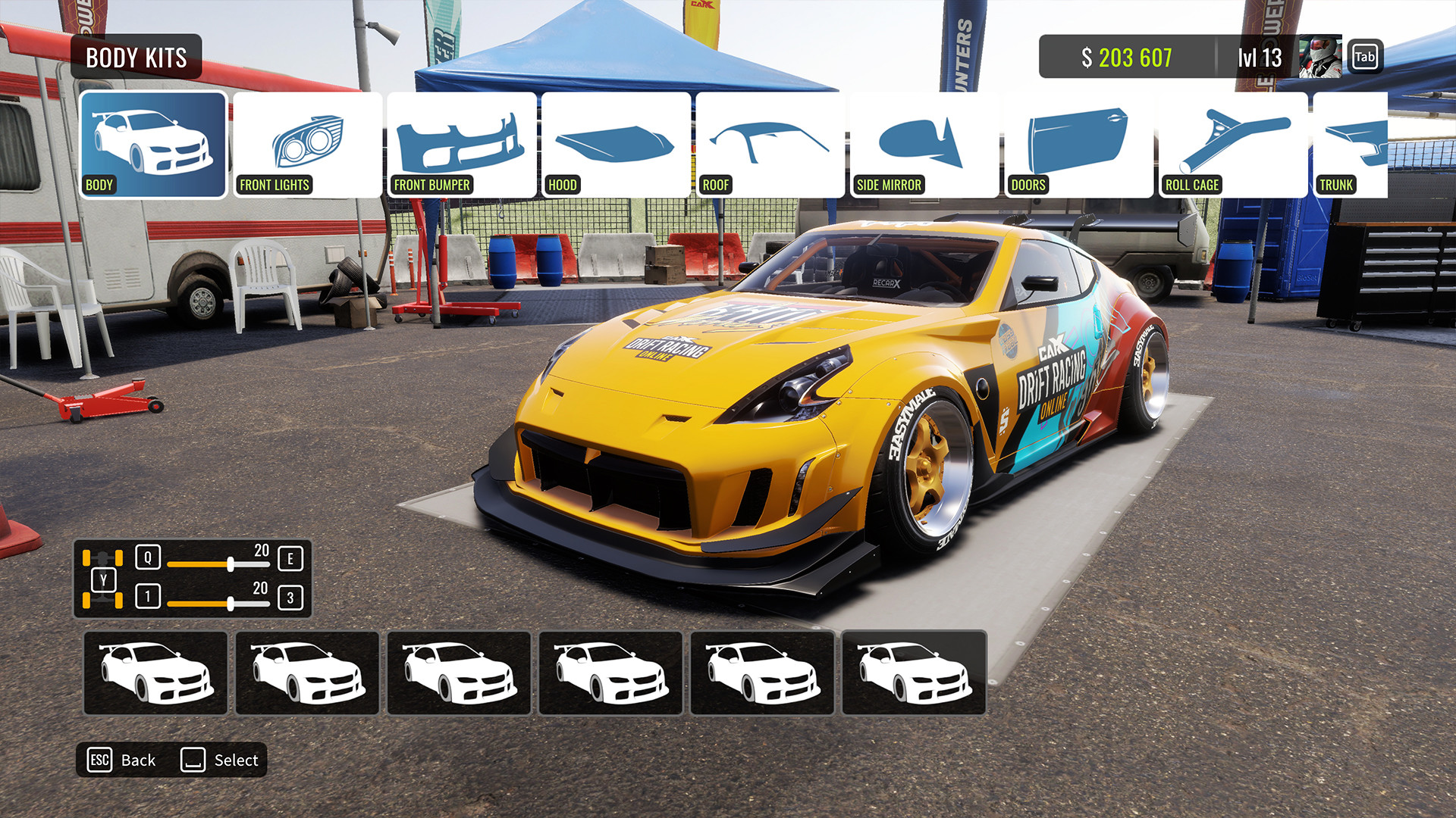carx drift racing mod car