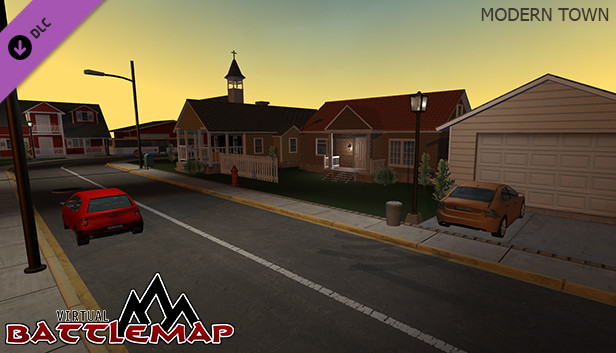 Virtual Battlemap DLC - Modern Town Steam capsule image