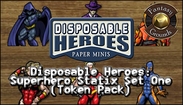 Fantasy Grounds - Disposable Heroes: Superhero Statix Set One (Token Pack) Steam capsule image