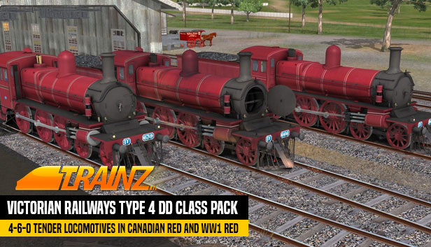 Trainz 2019 DLC: Victorian Railways Type 4 DD Class Pack - Canadian Red Steam capsule image
