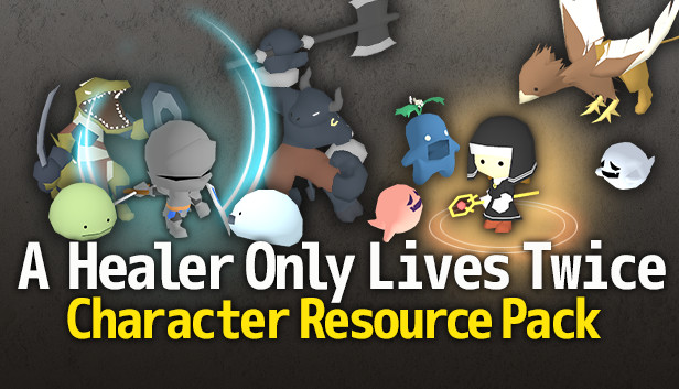 SMILE GAME BUILDER A Healer Only Lives Twice Character Resource Pack Steam capsule image