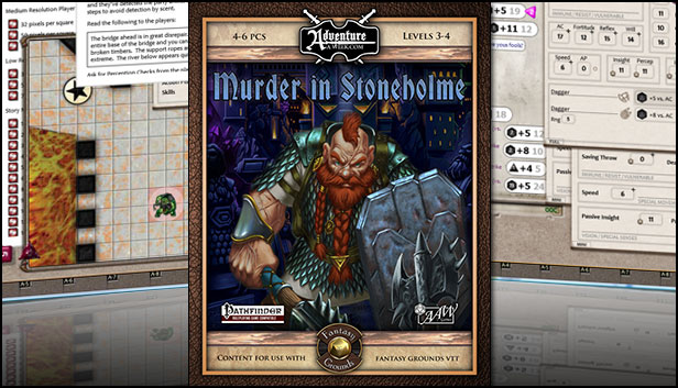 Fantasy Grounds - U02: Murder in Stoneholme (PFRPG) Steam capsule image
