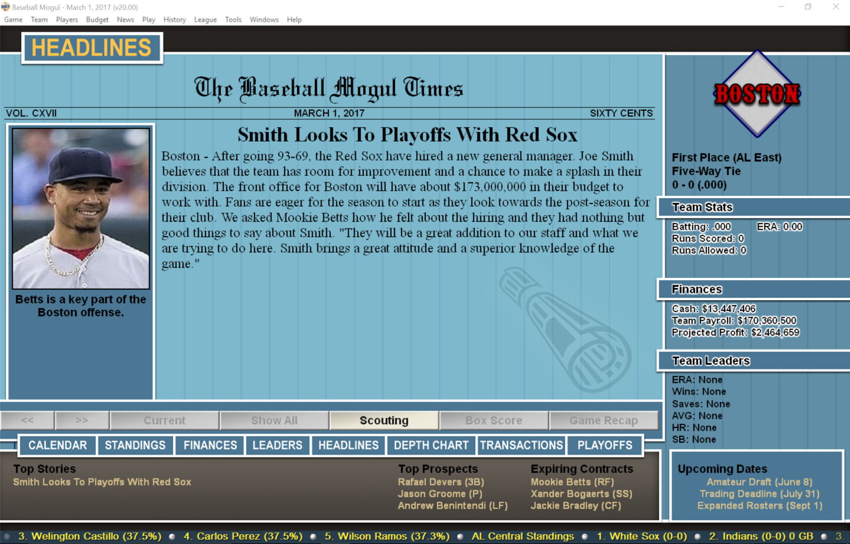 baseball mogul online