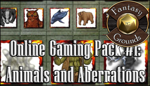 Fantasy Grounds - Online Gaming Pack #1: Animals & Aberrations Steam capsule image