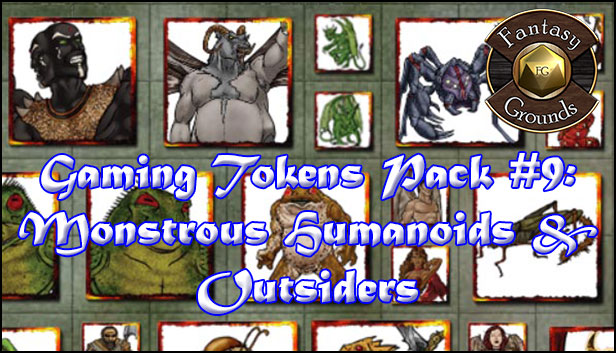 Fantasy Grounds - Gaming #9: Monstrous Humanoids & Outsiders (Token Pack) Steam capsule image