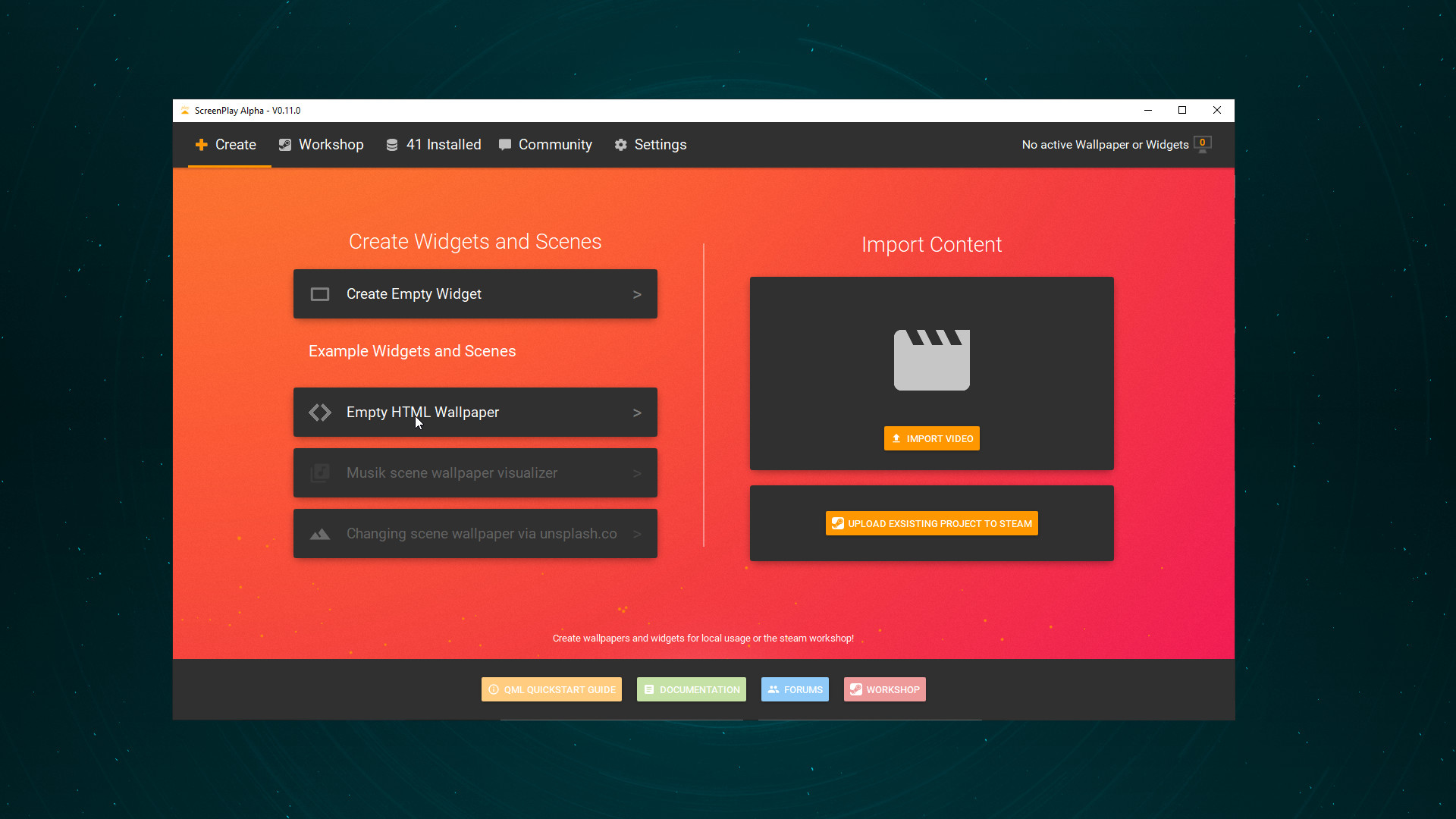 Steam Screenplay