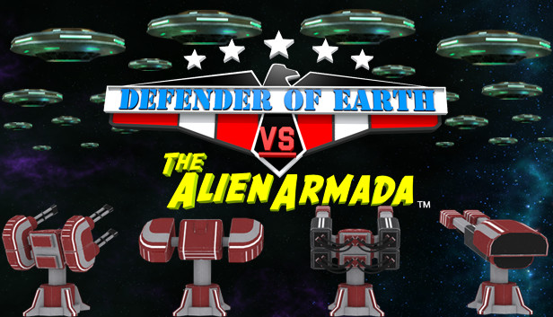 DEFENDER OF EARTH VS THE ALIEN ARMADA Steam capsule image
