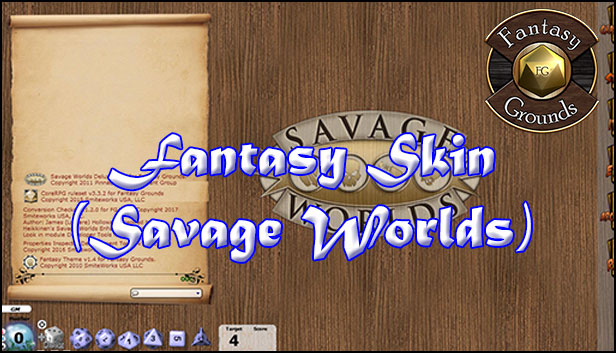 Fantasy Grounds - Fantasy Skin (Savage Worlds) Steam capsule image