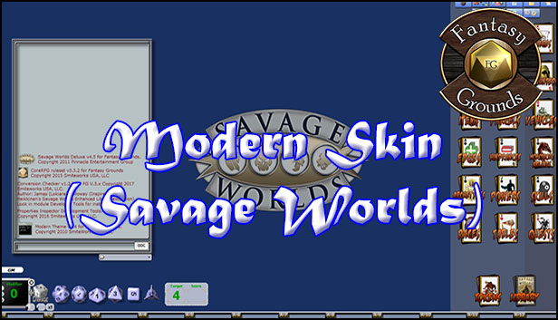 Fantasy Grounds - Modern Skin (Savage Worlds) Steam capsule image