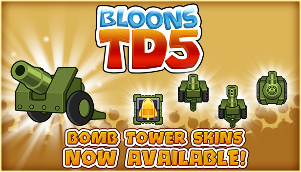 Bloons TD 5 - Military Bomb Tower Skin a Steamen