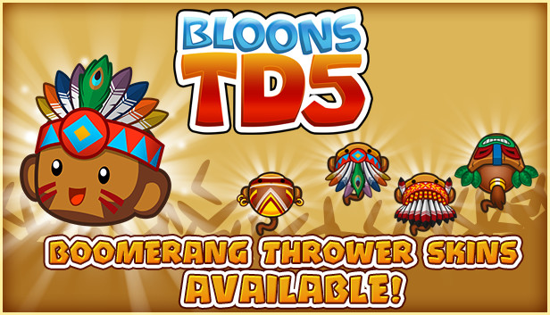 Bloons TD 5 - Tribal Boomerang Thrower Skin Steam capsule image