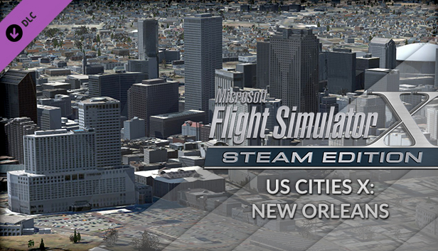 FSX Steam Edition: US Cities X: New Orleans Add-On Steam capsule image