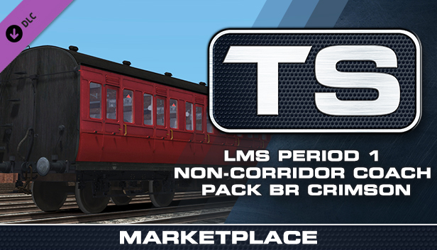 TS Marketplace: LMS Period 1 Non-Corridor Coach Pack BR Crimson Steam capsule image