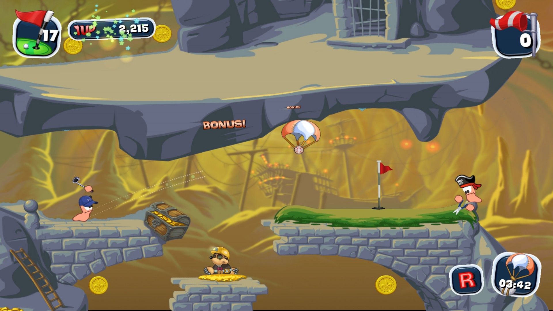 Worms Crazy Golf on