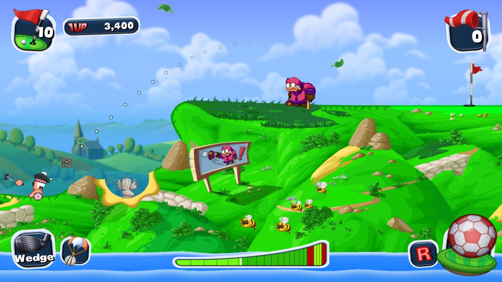 Worms Crazy Golf on