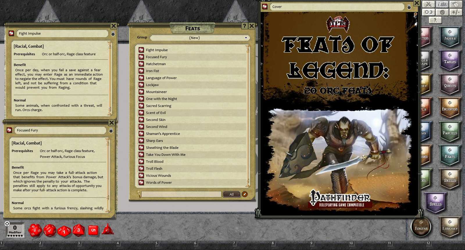 Fantasy Grounds - Feats of Legend: 20 Orc Feats (PFRPG) on Steam