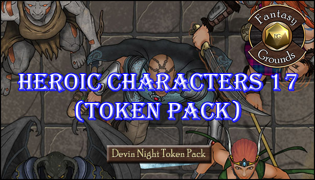 Fantasy Grounds - Heroic Characters 17 (Token Pack) Steam capsule image