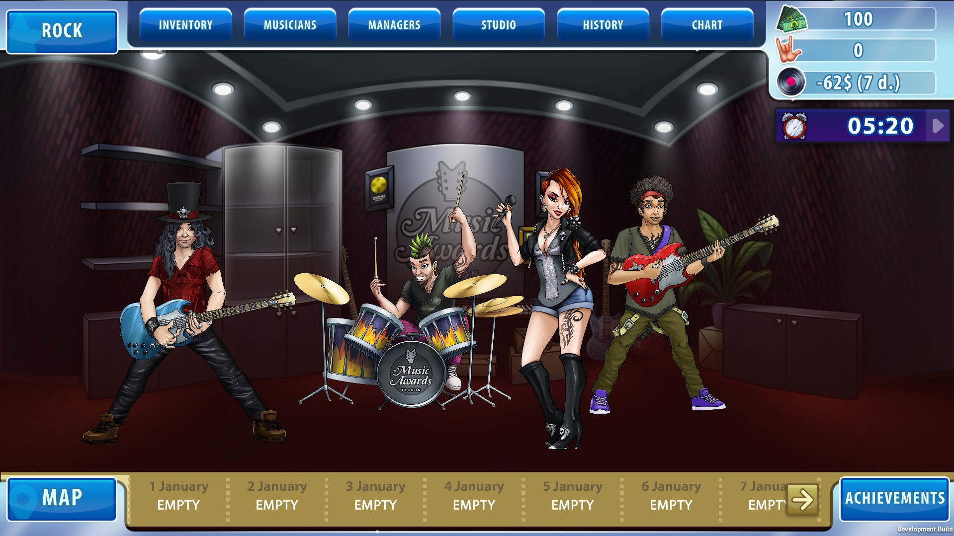band manager games for android