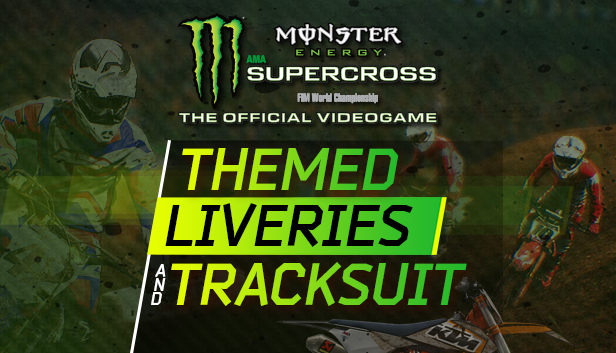 Monster Energy Supercross - Themed Liveries & Tracksuits Steam capsule image