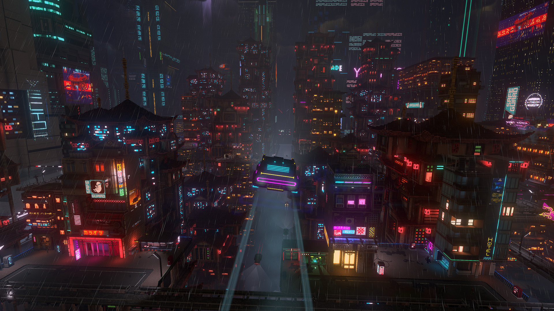 Cloudpunk: New Voxel Indie Game  Cyberpunk city, Sci fi wallpaper, Sci fi  city