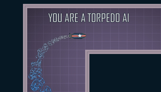 You are a torpedo AI Steam capsule image