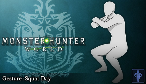 Monster Hunter: World - Gesture: Squat Day Steam capsule image